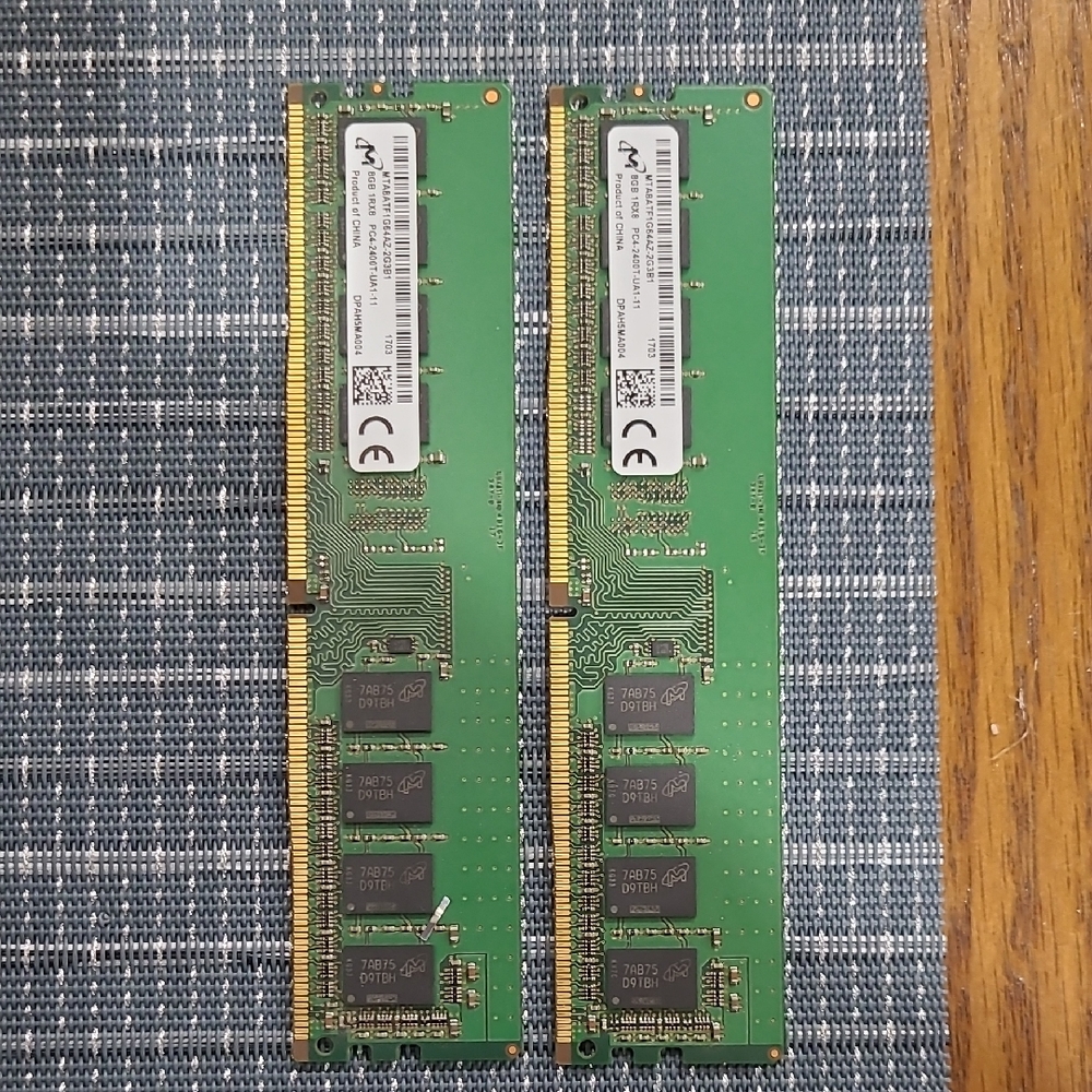 micron 2x8Gb ddr4 ecc computer memory
